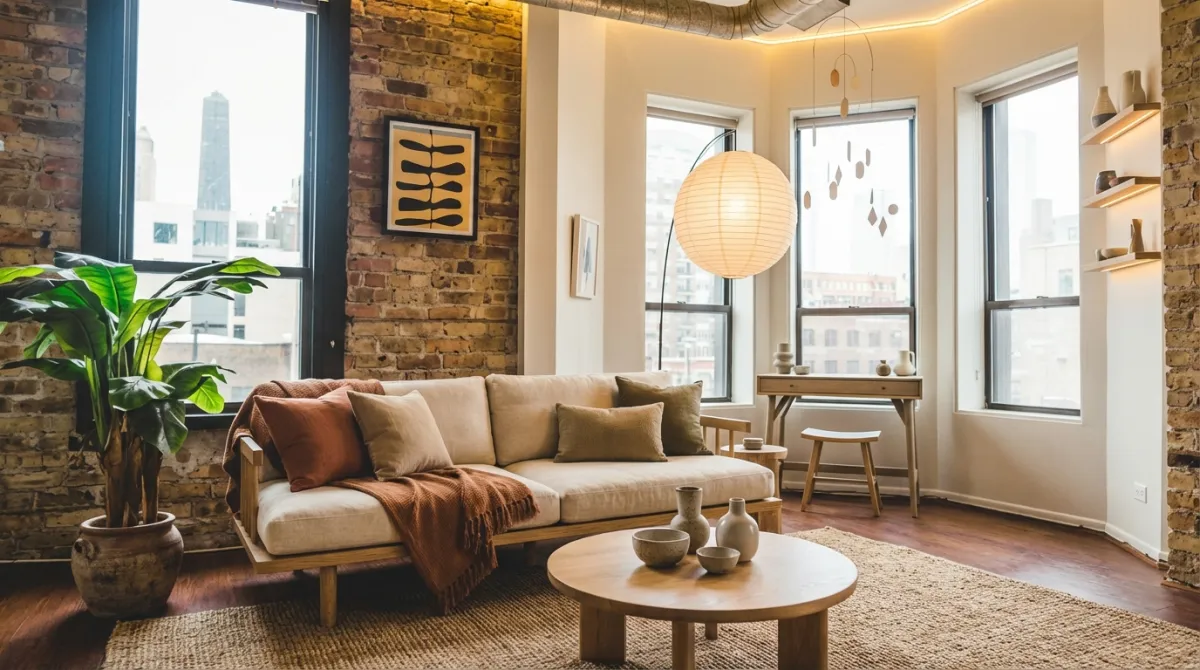 The same living room redesigned with idori